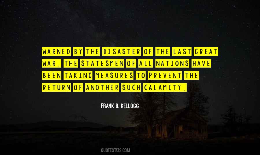 Disaster Calamity Quotes #1702464