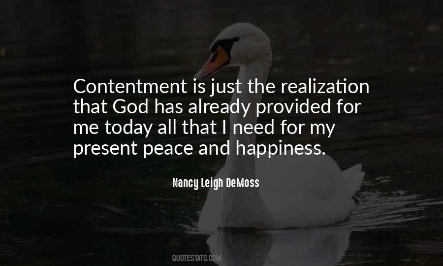 God Contentment Quotes #1197447