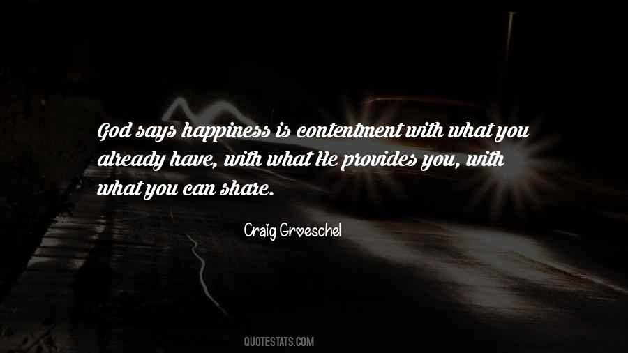 God Contentment Quotes #1429491