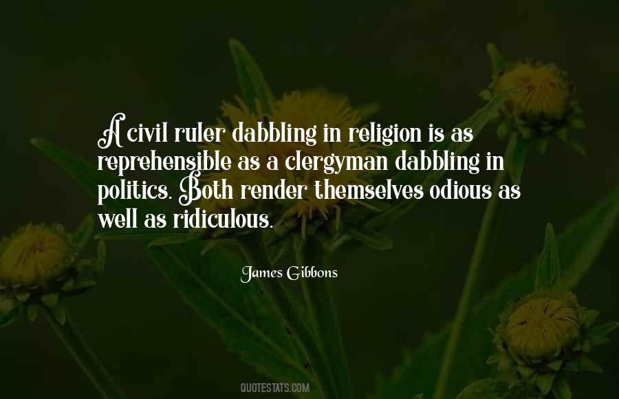 Politics Is Religion Quotes #15053