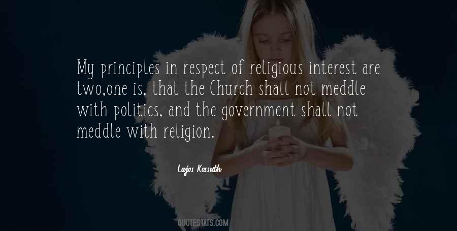 Politics Is Religion Quotes #786687