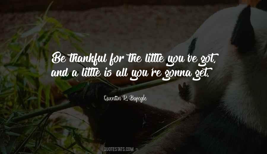 Be Thankful For Quotes #1199764