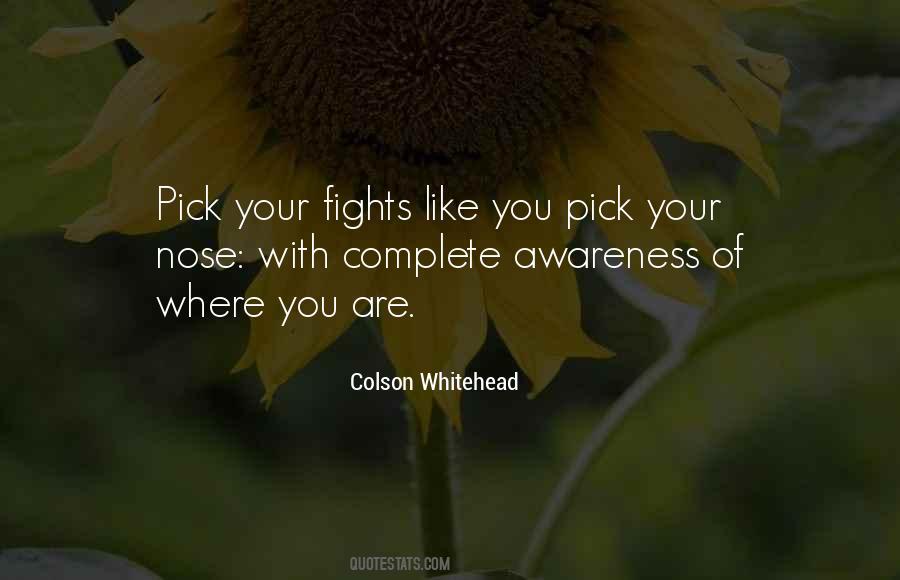 Pick Your Fights Quotes #366681