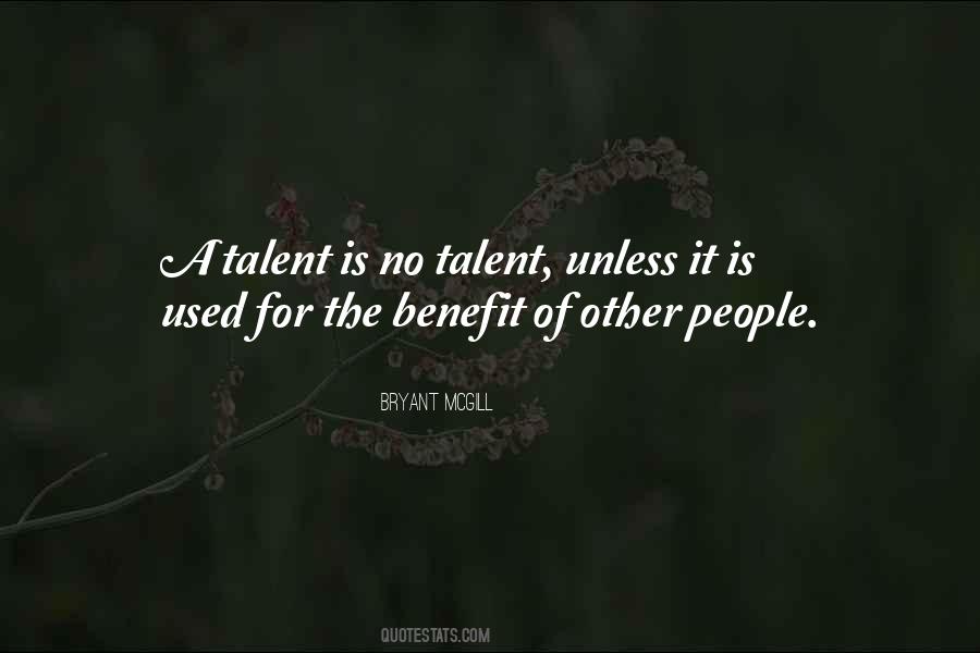 No Talent Quotes #1713080