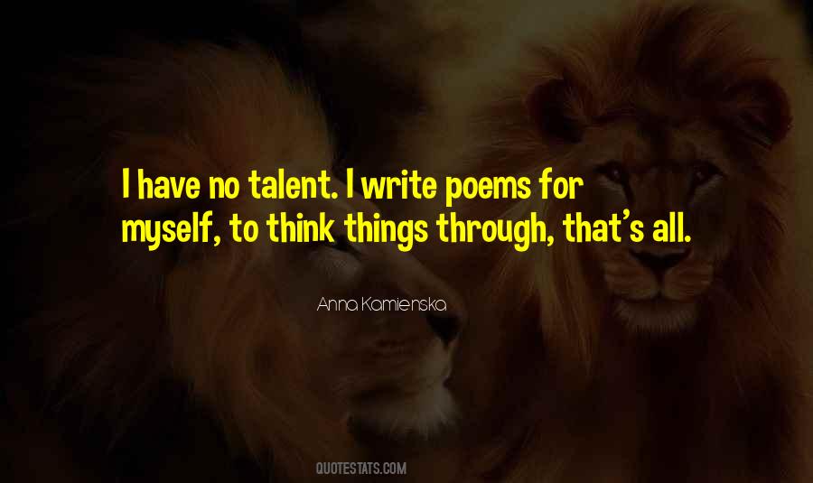 No Talent Quotes #413179