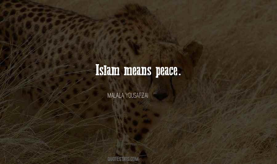 Islam Peace Quotes #151052
