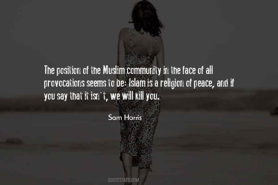 Islam Peace Quotes #1536832