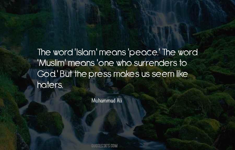 Islam Peace Quotes #1794664