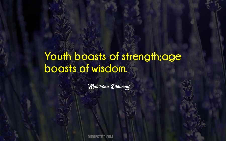Quotes About Wisdom Of Youth #1166477