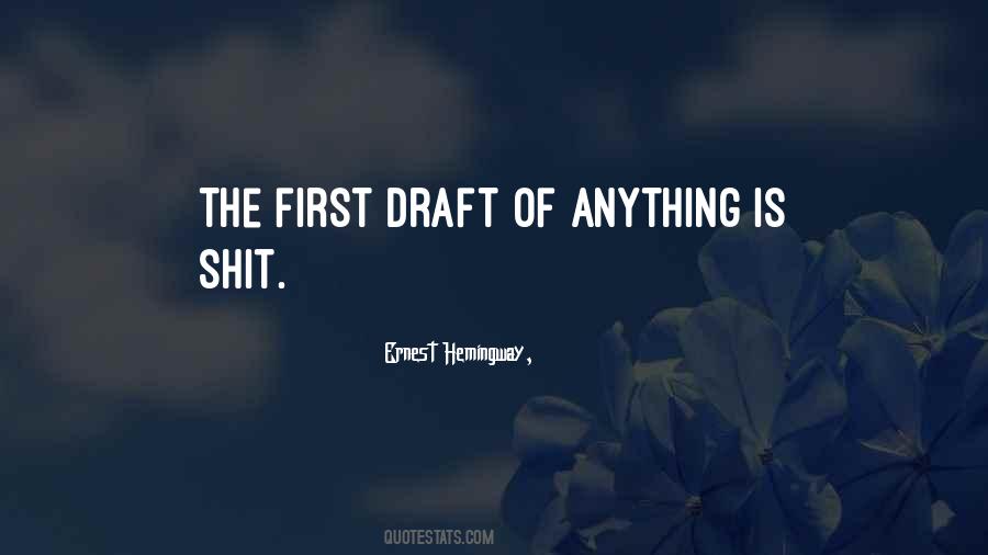 Quotes About The Draft #33779