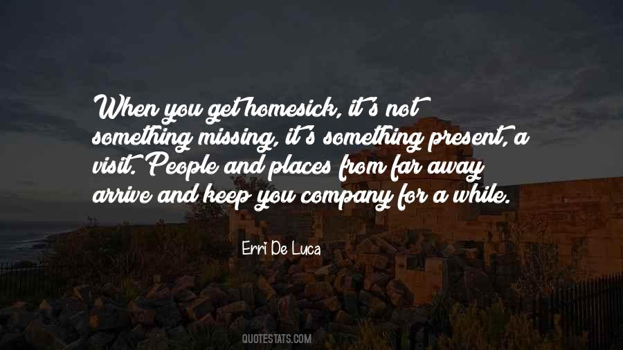 Missing My Company Quotes #1575689