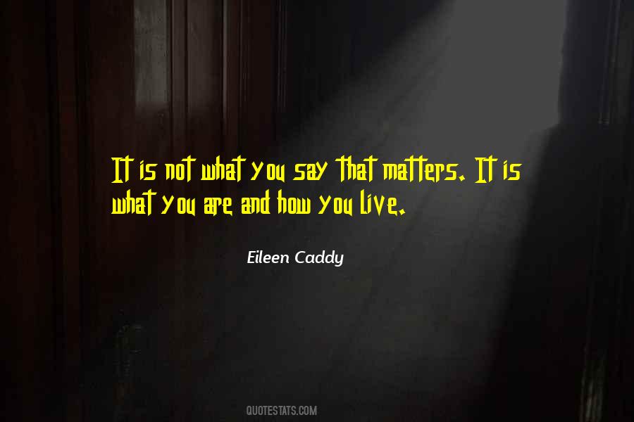 What You Say Matters Quotes #437543