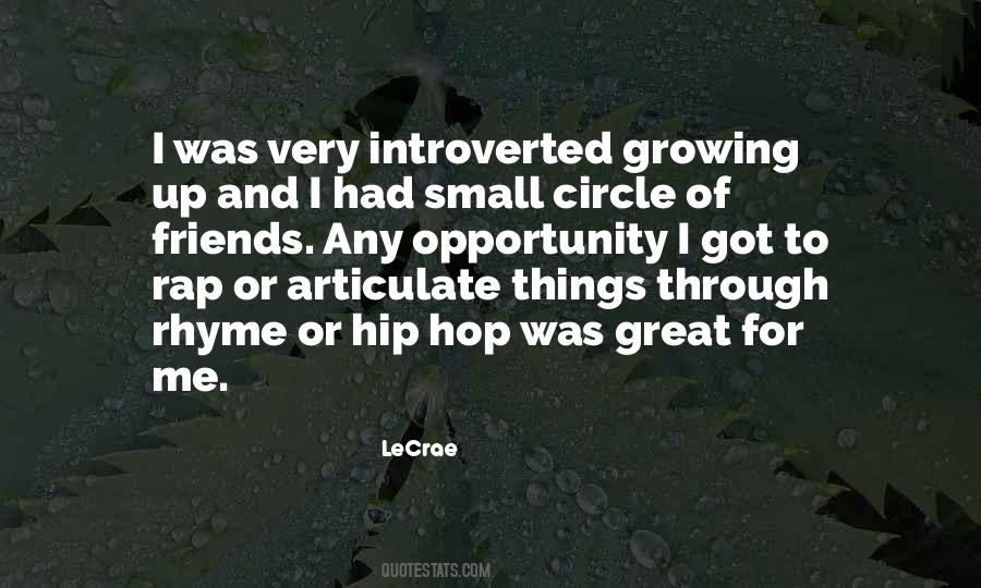 My Circle Is Very Small Quotes #365234