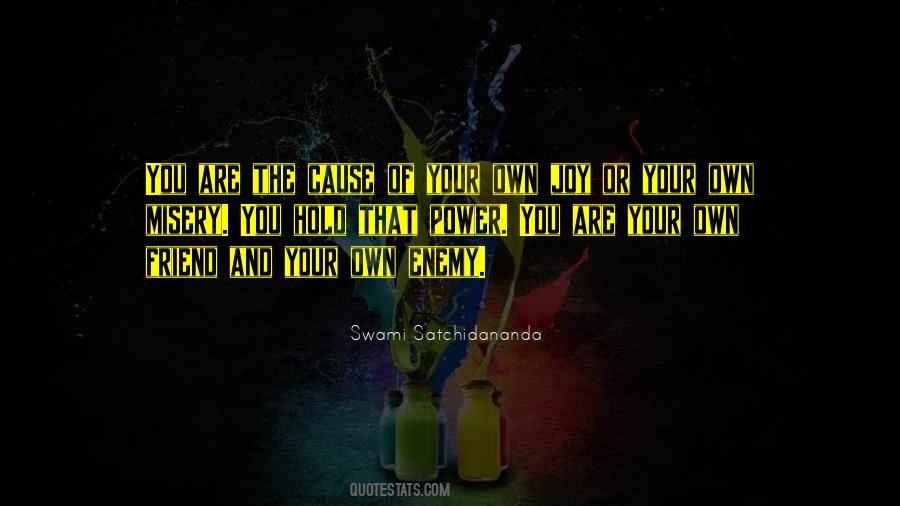 You Are Your Own Enemy Quotes #960663