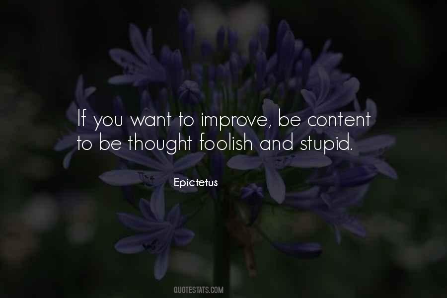 You Want To Improve Quotes #123539