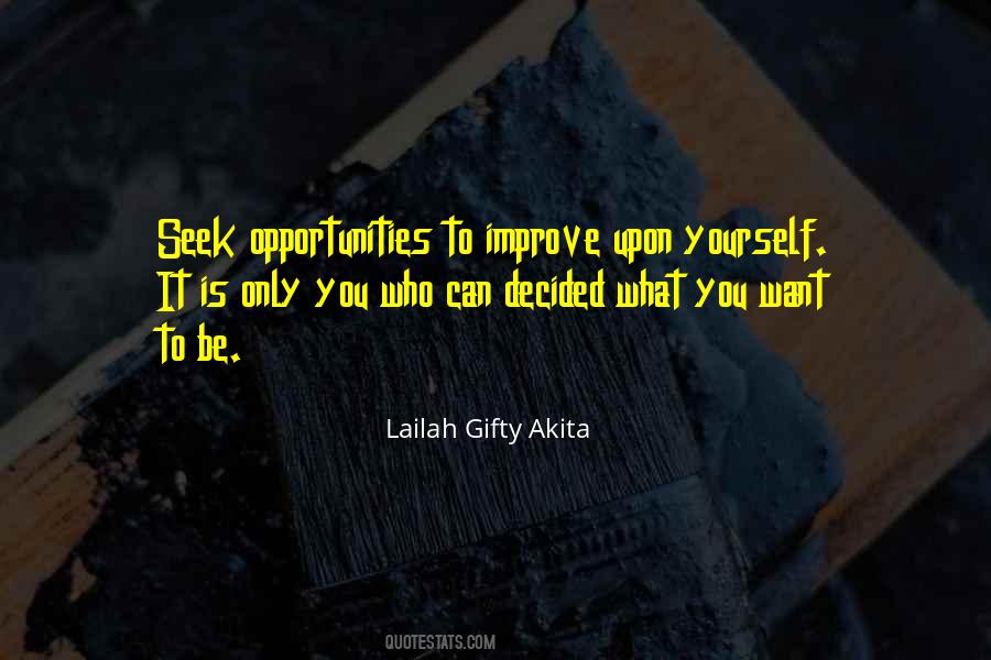 You Want To Improve Quotes #1276048