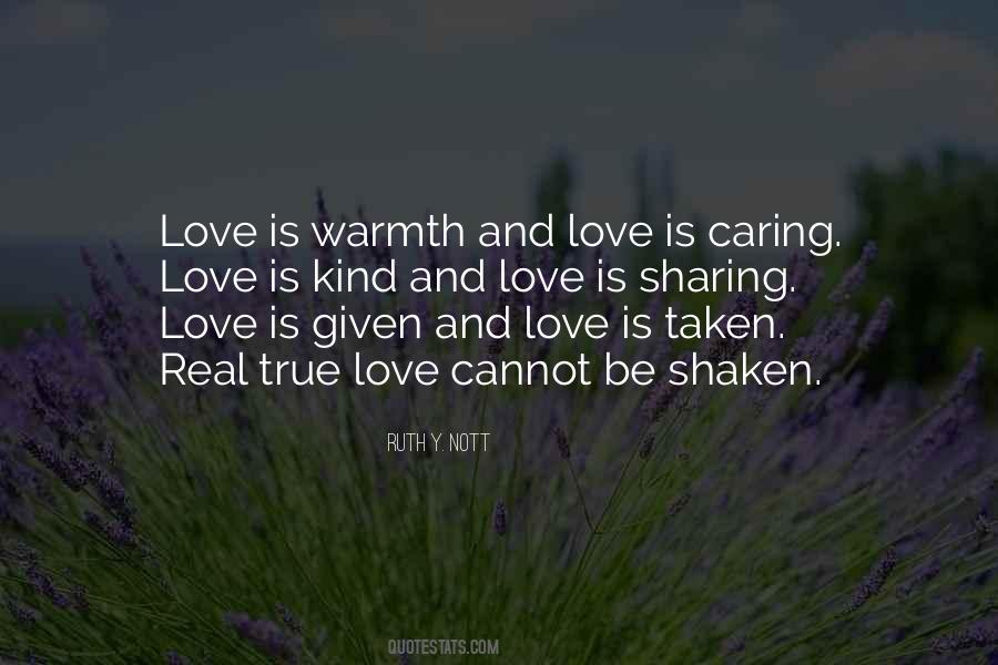 Warmth Love Quotes #675704