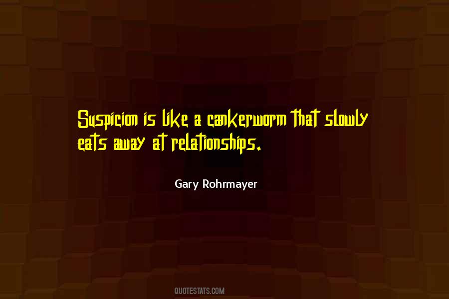 Suspicion In Relationships Quotes #1128743