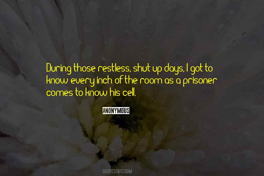 Prisoner In The Third Cell Quotes #1832865