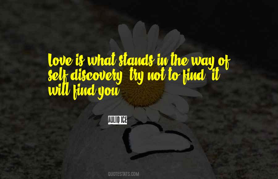 Discovery Of Love Quotes #1852292