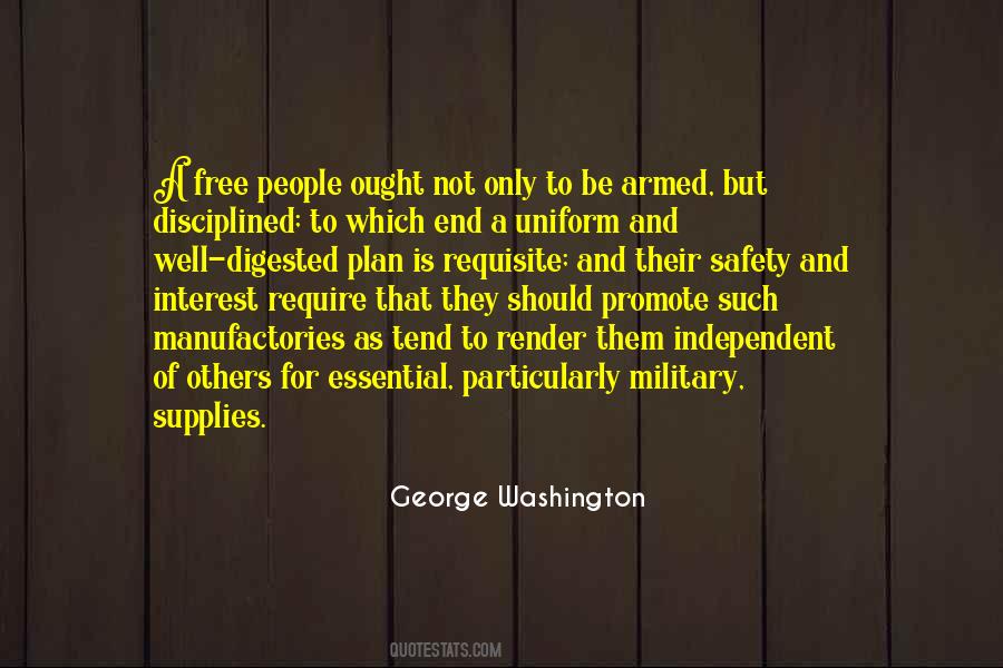 George Washington Military Quotes #1237541
