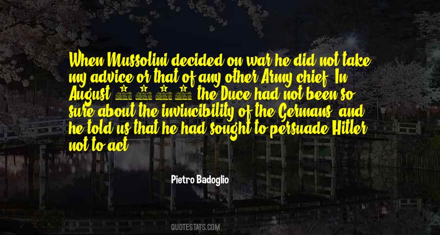 Act Of War Quotes #97922
