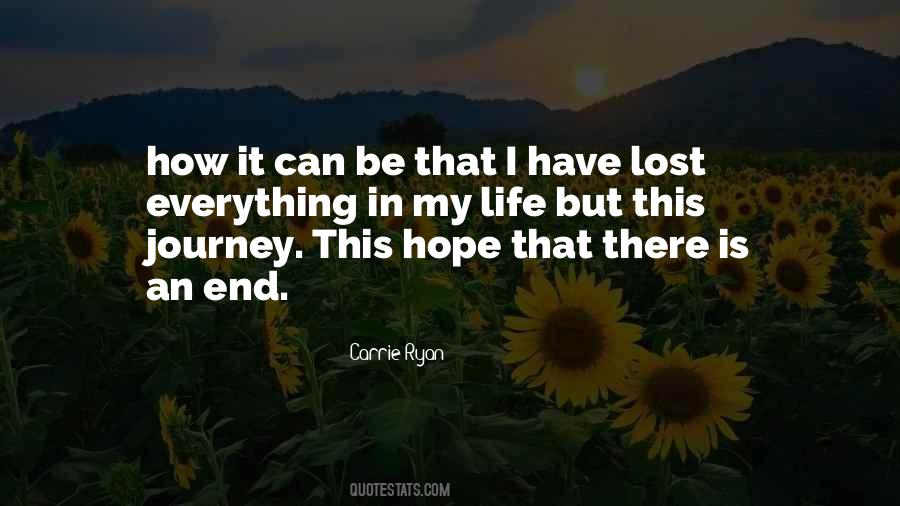 Lost My Hope Quotes #744330