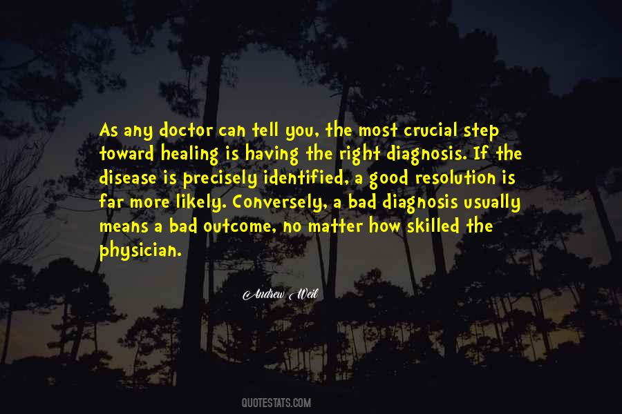 Disease Diagnosis Quotes #803941