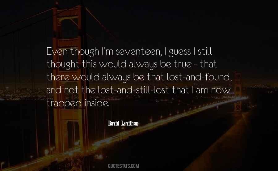 Am Not Lost Quotes #1538176