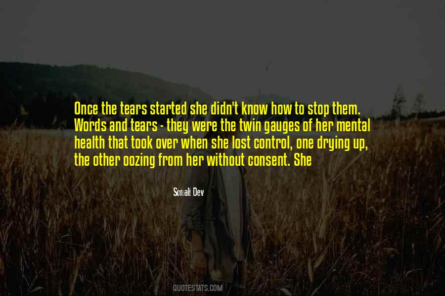 I Cant Control My Tears Quotes #98522