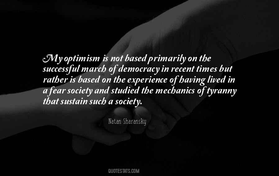 Fear Of Society Quotes #1052141