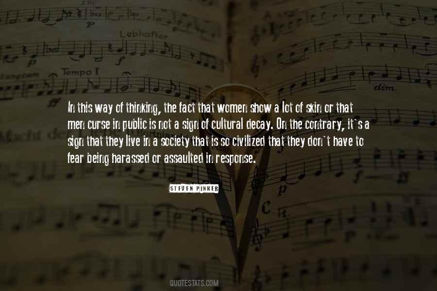 Fear Of Society Quotes #1465421