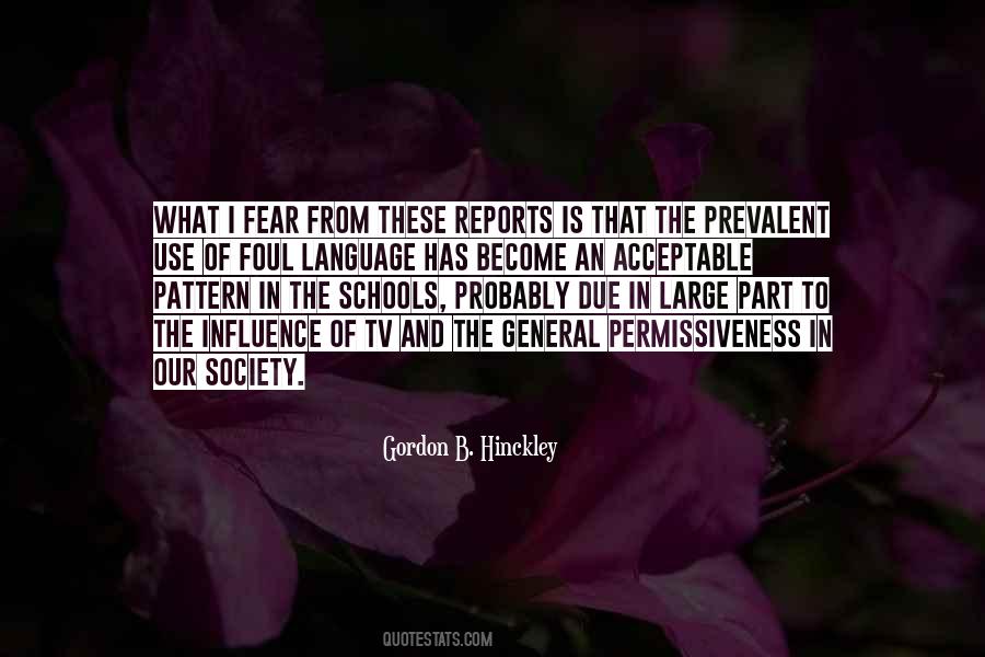 Fear Of Society Quotes #1780117
