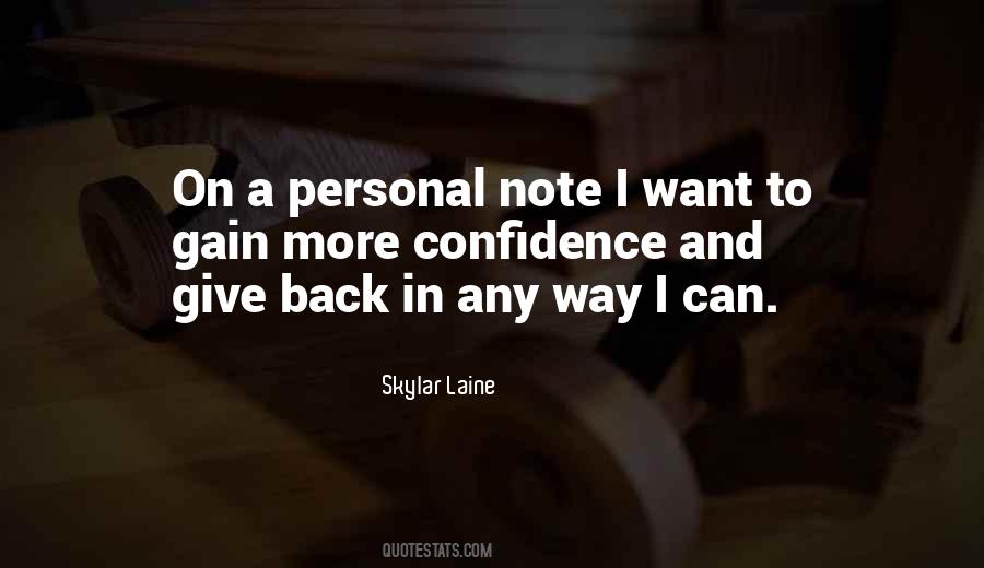 Personal Confidence Quotes #1183853