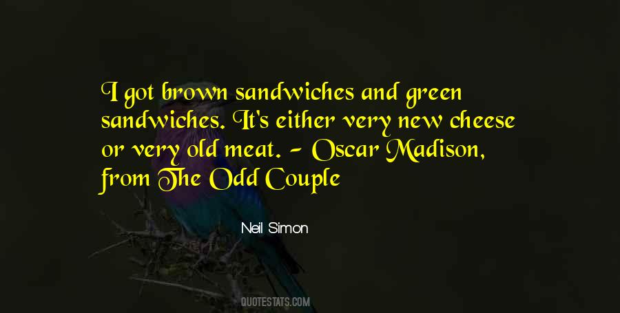 The Odd Couple Quotes #1857528