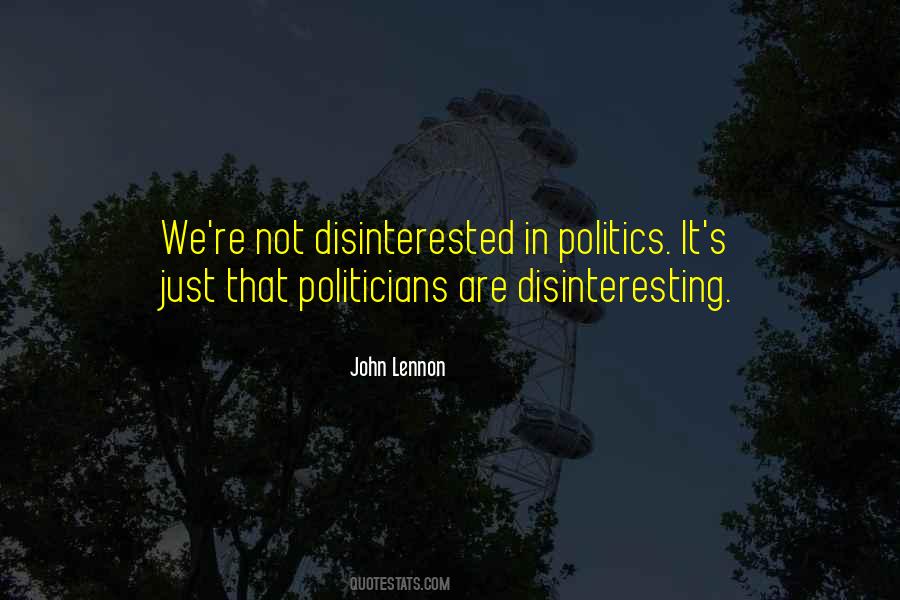 Disinterested Quotes #430958
