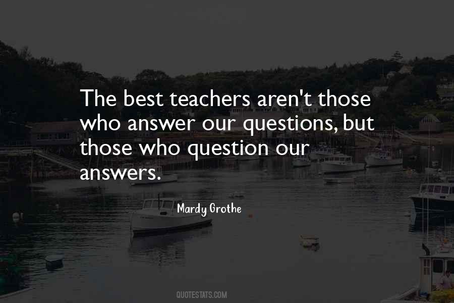 Quotes About The Best Answer #597050