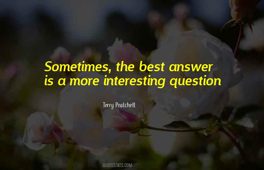 Quotes About The Best Answer #857383