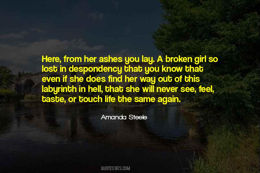 Girl Broken Quotes #929687