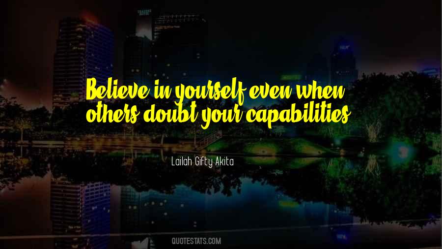 Doubt Yourself Quotes #30737