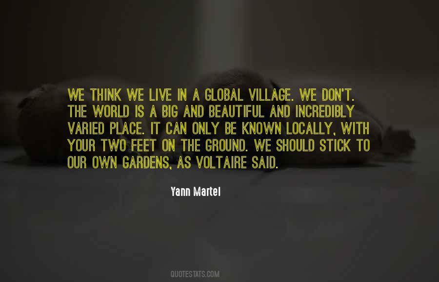 Our Village Quotes #1075382