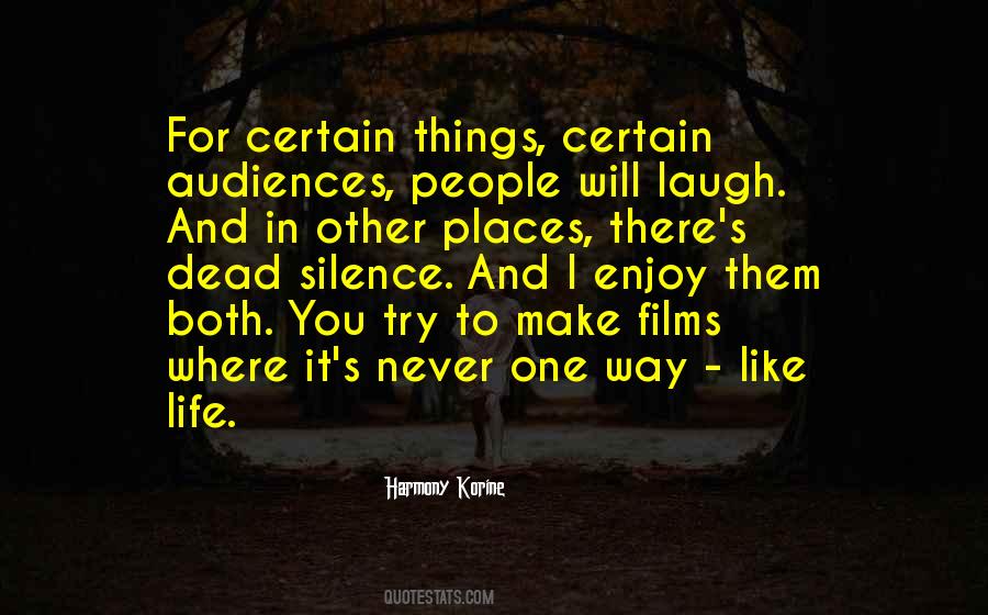 Make Silence Quotes #251789