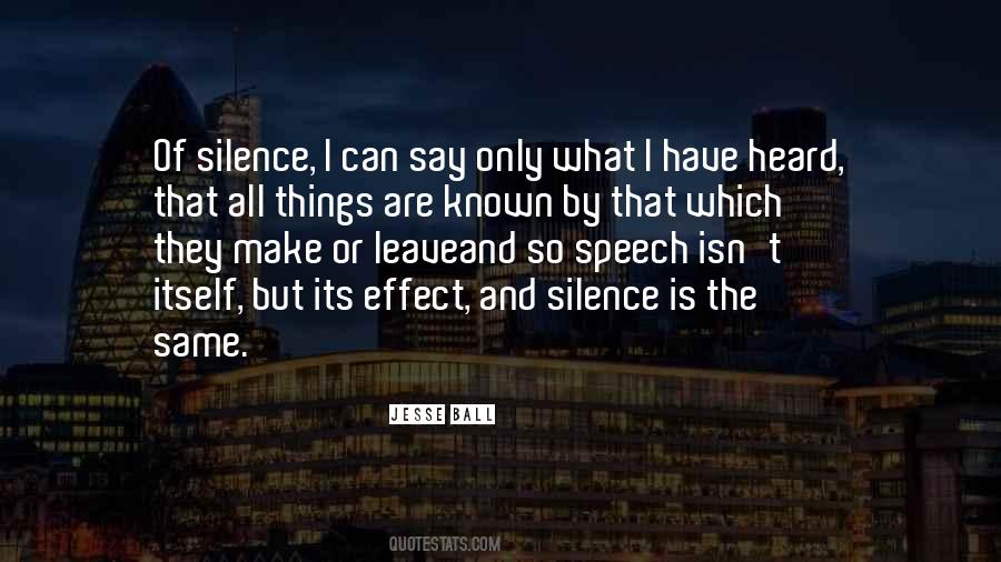 Make Silence Quotes #7830