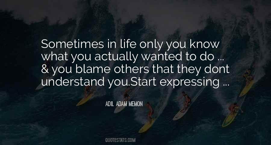 Dont Blame On Others Quotes #96013 Dont Blame On Others Quotes #96013