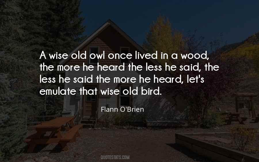 Wise As An Owl Quotes #616959
