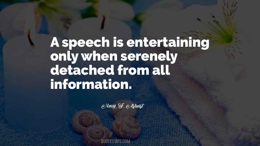 Quotes About A Speech #1402701