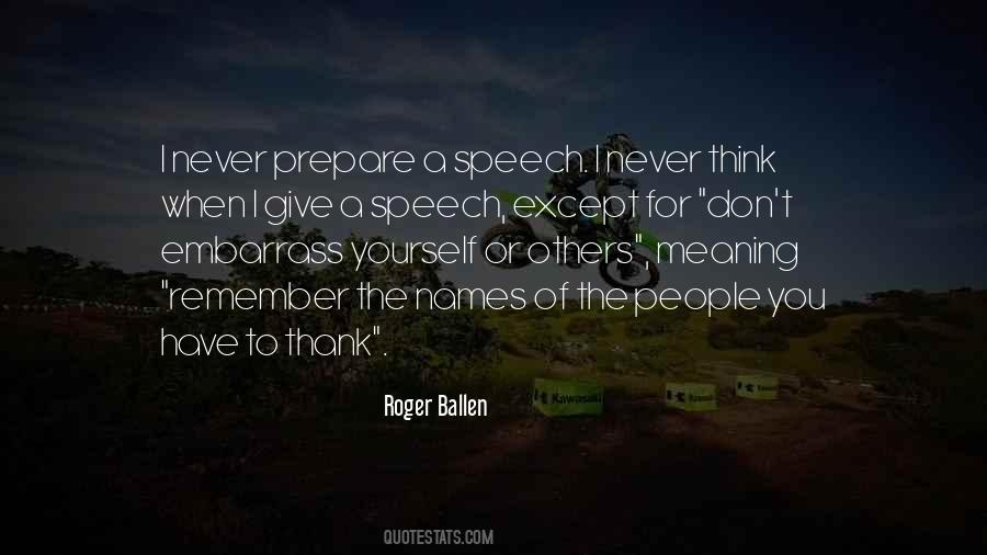 Quotes About A Speech #1586341