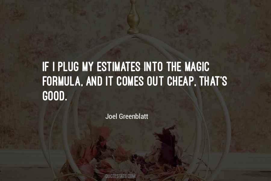 Magic Formula Quotes #1231476