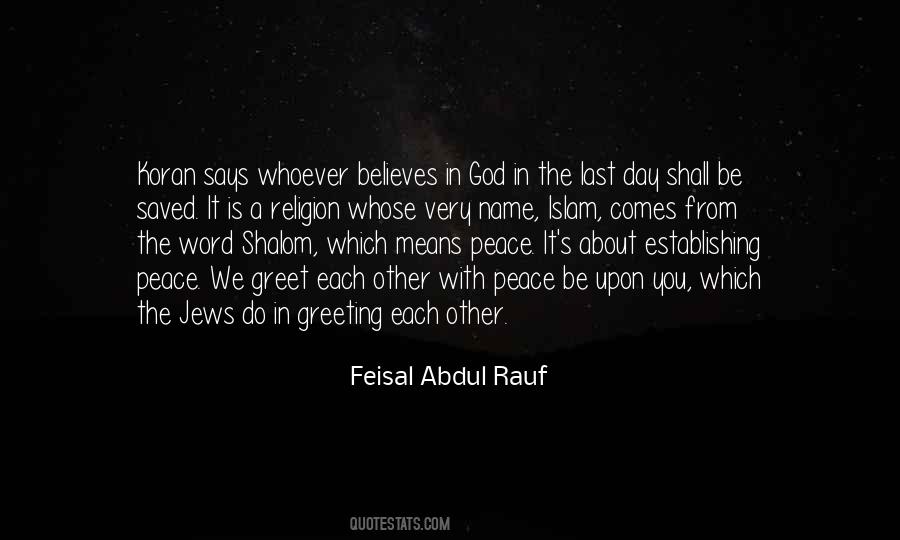 Quotes About Islam Is The Religion Of Peace #427258