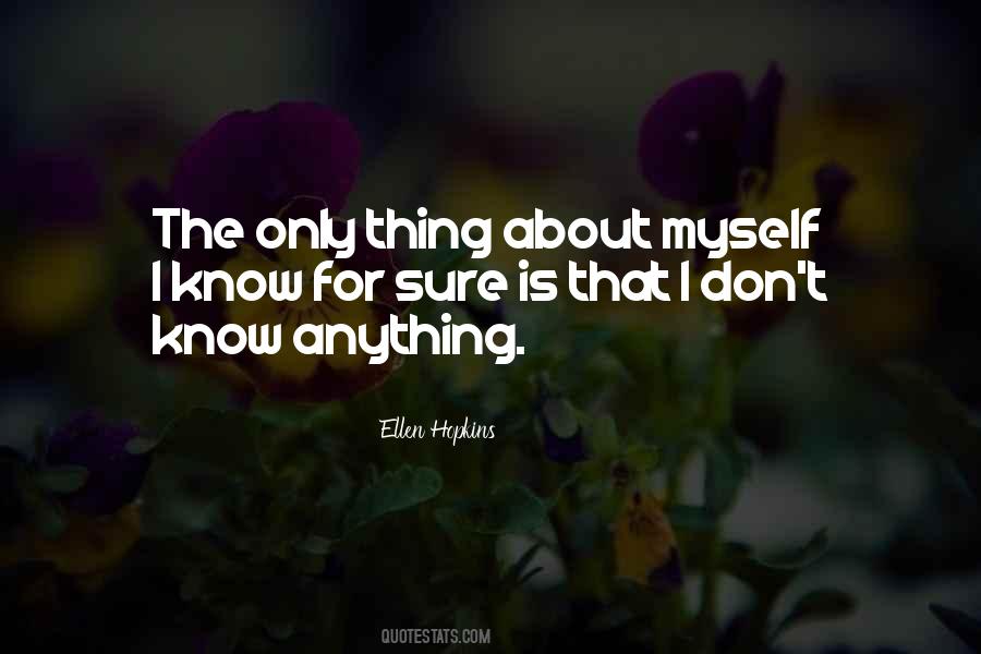 Only Sure Thing Quotes #963286